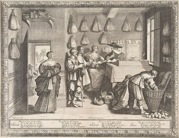 Employment Bureau, ca. 1633. Creator: Abraham Bosse