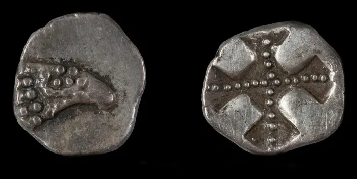 Framed Print : Emporiae coin, 475-450 BC. Artist: Numismatic, Ancient Coins Framed Print : Emporiae coin, 475-450 BC. Artist: Numismatic, Ancient Coins