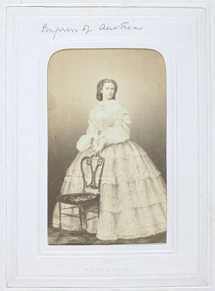 The Empress of Austria, 1860-69. Creator: Unknown