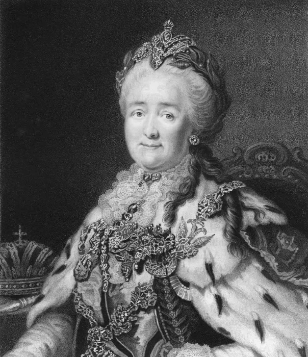 Framed Print : Empress Catherine the Great of Russia, 1836. Artist: R Woodman Framed Print : Empress Catherine the Great of Russia, 1836. Artist: R Woodman