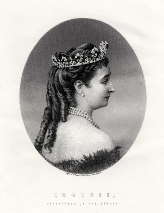 Framed Print : Empress Eugenie, (1826-1920), Empress Consort of France (1853-1870), 19th century. Artist: Francis Holl Framed Print : Empress Eugenie, (1826-1920), Empress Consort of France (1853-1870), 19th century. Artist: Francis Holl