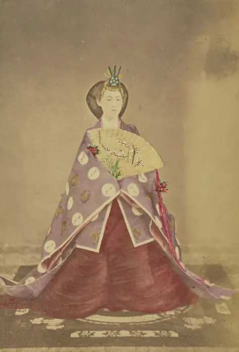 Framed Print : Empress Haruko, 1868-1880. Creator: Uchida Kyuichi