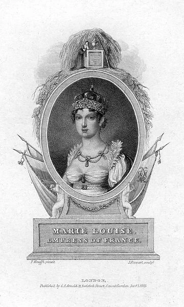 Empress Marie-Louise, second wife of Napoleon, 1823. Artist: J Stewart