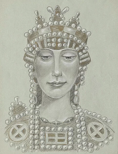 Empress Theodora, undated. (c1910s) Creator: Franz von Matsch