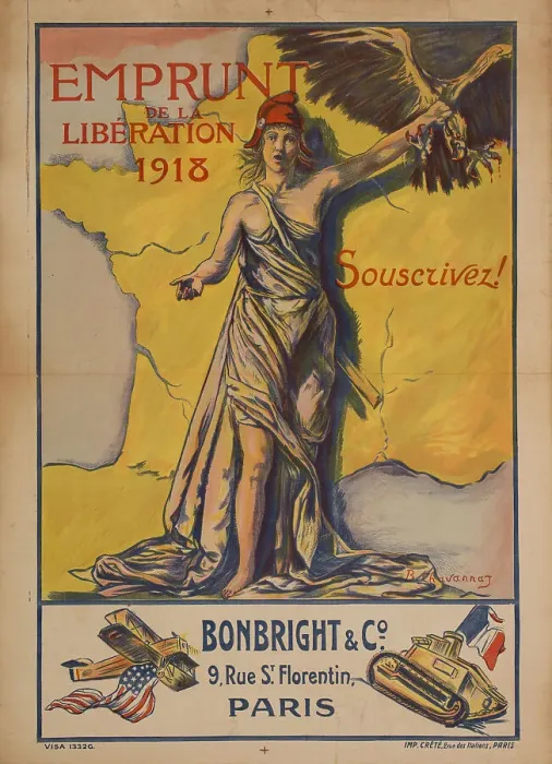 Framed Print : Emprunt de la Libération 1918, 1918. Creator: Chavannaz, Bernard (active 1910s) Framed Print : Emprunt de la Libération 1918, 1918. Creator: Chavannaz, Bernard (active 1910s)