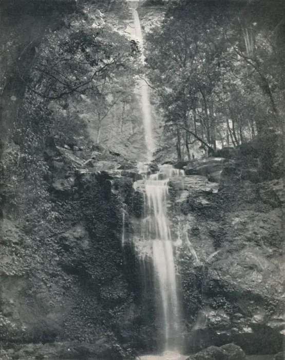 Framed Print : The Emu Vale Waterfall, 19th century Framed Print : The Emu Vale Waterfall, 19th century