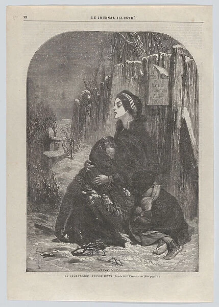 En Angleterre: Pauvre Jenny!, from 'Le Journal Illustre, 'no. 55, February 26-March 5, 1865. Creator: Henry Duff Linton