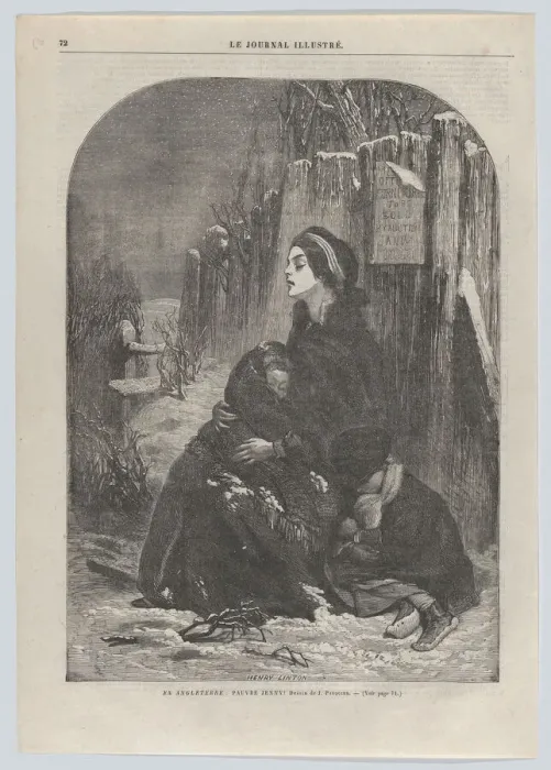 Framed Print : En Angleterre: Pauvre Jenny!, from Le Journal Illustre, no. 55, February 26-March 5, 1865. Creator: Henry Duff Linton Framed Print : En Angleterre: Pauvre Jenny!, from Le Journal Illustre, no. 55, February 26-March 5, 1865. Creator: Henry Duff Linton