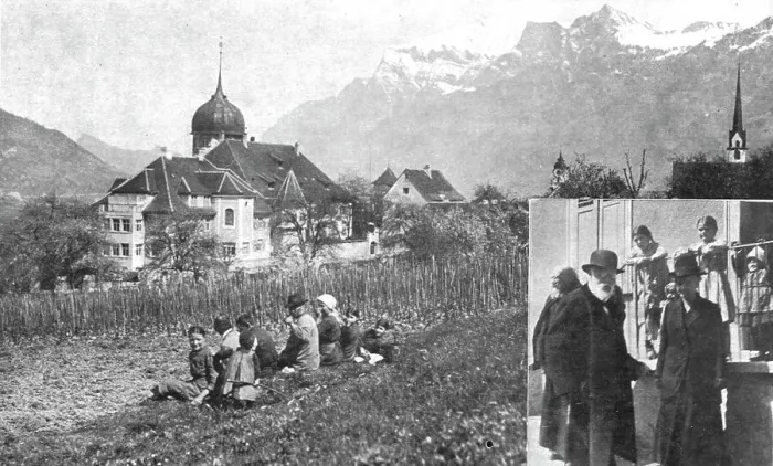 Framed Print : En Exil; Le chateau de Zizers, dans les Grisons, residence d'exil du roi detrone de Baviere... 19 Creator: Unknown Framed Print : En Exil; Le chateau de Zizers, dans les Grisons, residence d'exil du roi detrone de Baviere... 19 Creator: Unknown