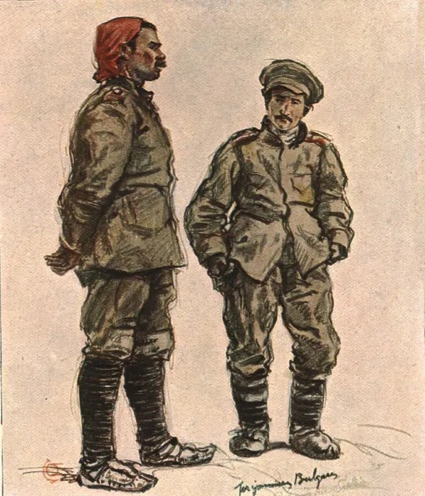 Framed Print : En Macedoine; Prisonniers bulgares, 1916. Creator: Almery Lobel Riche Framed Print : En Macedoine; Prisonniers bulgares, 1916. Creator: Almery Lobel Riche
