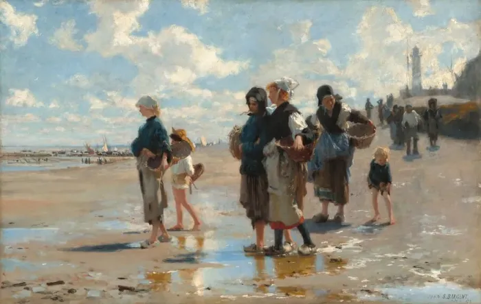 Framed Print : En route pour la peche (Setting Out to Fish), 1878. Creator: John Singer Sargent Framed Print : En route pour la peche (Setting Out to Fish), 1878. Creator: John Singer Sargent