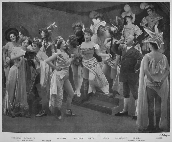 Framed Print : En Scene Pour Le Trois!, 1900 Framed Print : En Scene Pour Le Trois!, 1900