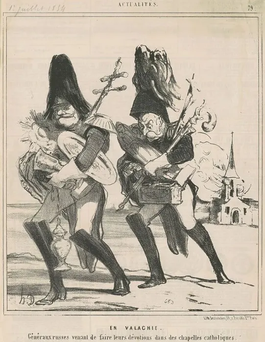 Framed Print : En valachie, 19th century. Creator: Honore Daumier Framed Print : En valachie, 19th century. Creator: Honore Daumier