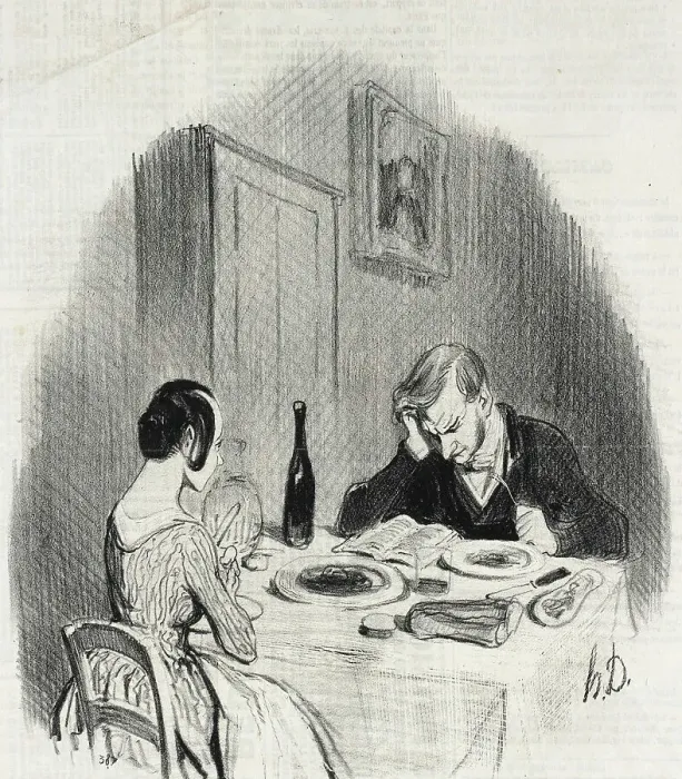 Framed Print : En voilà un genre agréable!.. 1842. Creator: Honore Daumier Framed Print : En voilà un genre agréable!.. 1842. Creator: Honore Daumier