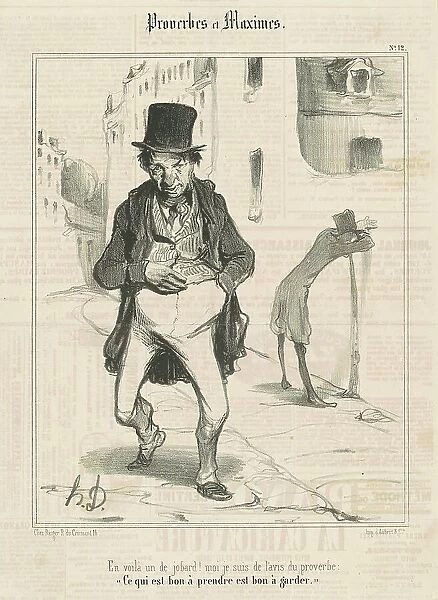 En voila un de jobard!... 19th century. Creator: Honore Daumier