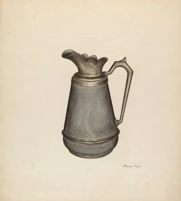Framed Print : Enamel Pitcher, c. 1941. Creator: Richard Taylor Framed Print : Enamel Pitcher, c. 1941. Creator: Richard Taylor