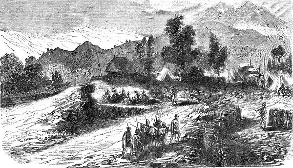 Encampment of Native Troops serving with the Allied Forces on the Heights of Sebastopol, 1854. Creator: Unknown