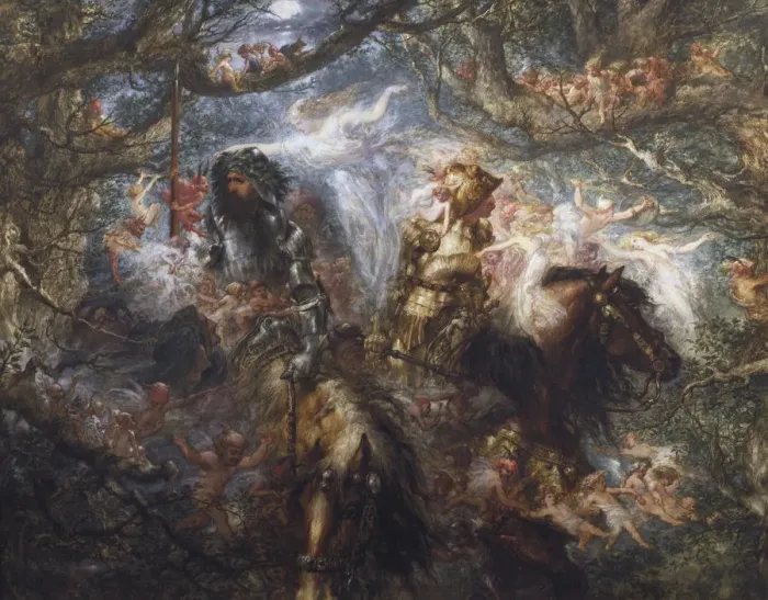 Framed Print : The Enchanted Forest, 1886. Artist Framed Print : The Enchanted Forest, 1886. Artist