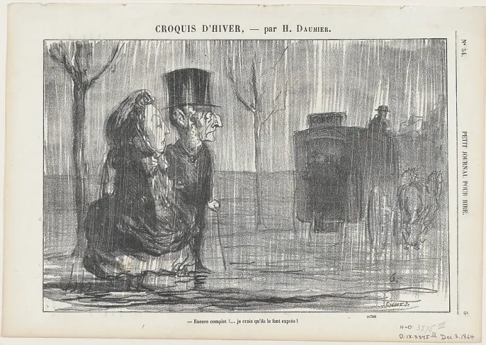 Framed Print : Encore complet!, 1864. Creator: Honore Daumier Framed Print : Encore complet!, 1864. Creator: Honore Daumier