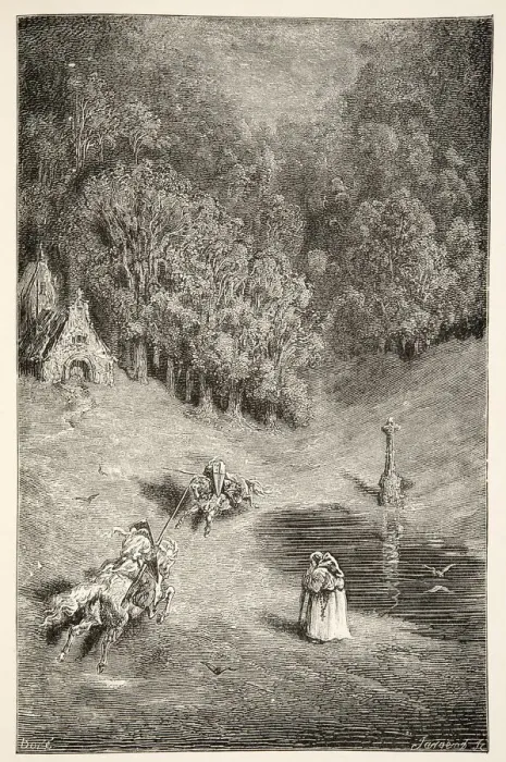 Framed Print : The Encounter between Arthur and Pellinore, from Stories of the Days of King Arthur Framed Print : The Encounter between Arthur and Pellinore, from Stories of the Days of King Arthur