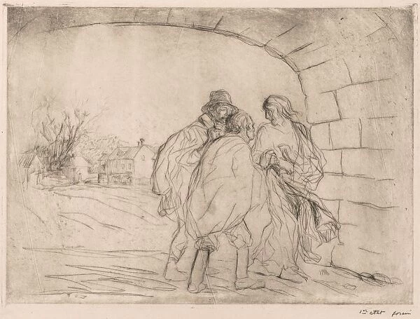 Encounter Under the Vault. Creator: Jean Louis Forain (French, 1852-1931)