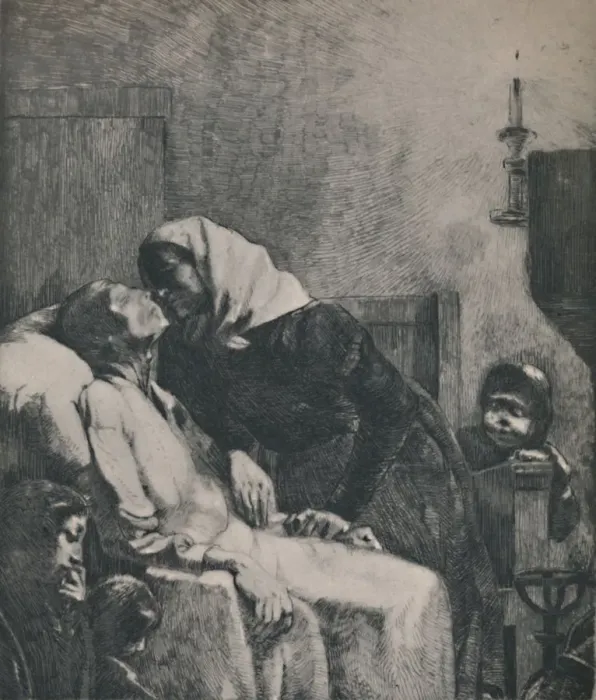 Framed Print : The End of All, 1883, (1946). Artist: Paul Albert Besnard Framed Print : The End of All, 1883, (1946). Artist: Paul Albert Besnard