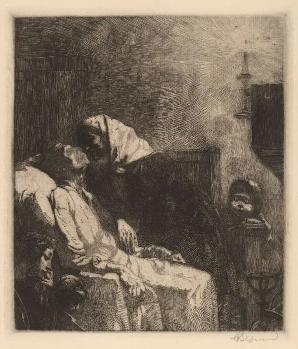 Framed Print : The End (La Fin de Tout), 1883. Creator: Paul Albert Besnard Framed Print : The End (La Fin de Tout), 1883. Creator: Paul Albert Besnard