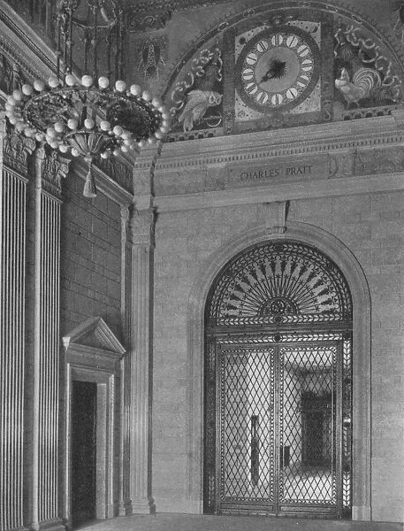 End of main entrance hall, Standard Oil Building, New York City, 1924