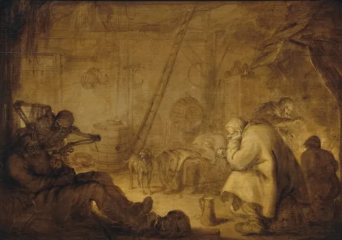 Framed Print : The End of Misery, 1632. Creator: Adriaen van de Venne Framed Print : The End of Misery, 1632. Creator: Adriaen van de Venne