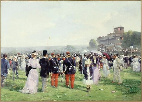 End of race in Auteuil, c1888 — 1898. Creator: Alfred H Smith