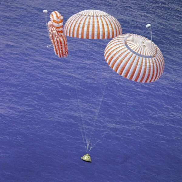 Endeavour Nears Splashdown, 1971. Creator: NASA