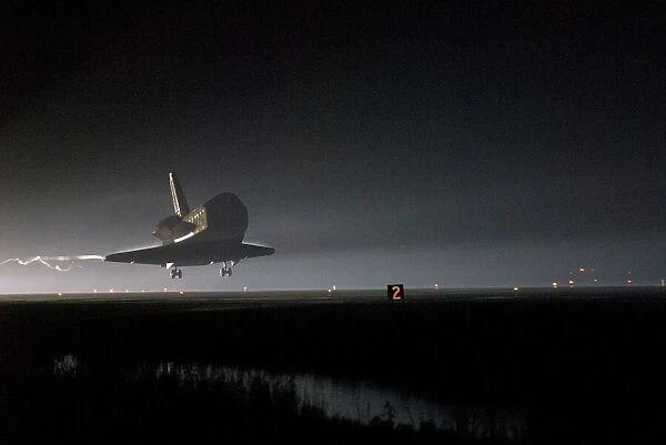 Endeavour touchdown - STS-123, Kennedy Space Center, USA, March 26, 2008 Creator: NASA