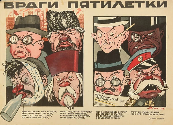 The enemies of the Five Year Plan, 1929