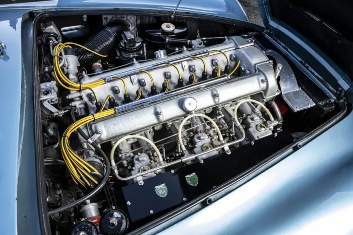 Framed Print : Engine of a 1961 Aston Martin DB4 GT SWB lightweight. Creator: Unknown Framed Print : Engine of a 1961 Aston Martin DB4 GT SWB lightweight. Creator: Unknown