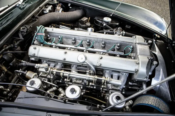 Framed Print : Engine of a 1965 Aston Martin DB5. Creator: Unknown Framed Print : Engine of a 1965 Aston Martin DB5. Creator: Unknown
