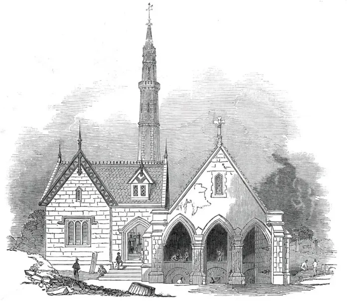 Framed Print : Engine-house, at Croydon, 1845. Creator: Unknown Framed Print : Engine-house, at Croydon, 1845. Creator: Unknown
