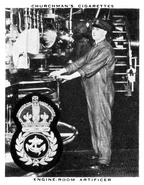 Engine-Room Artificer, 1937. Artist: WA & AC Churchman
