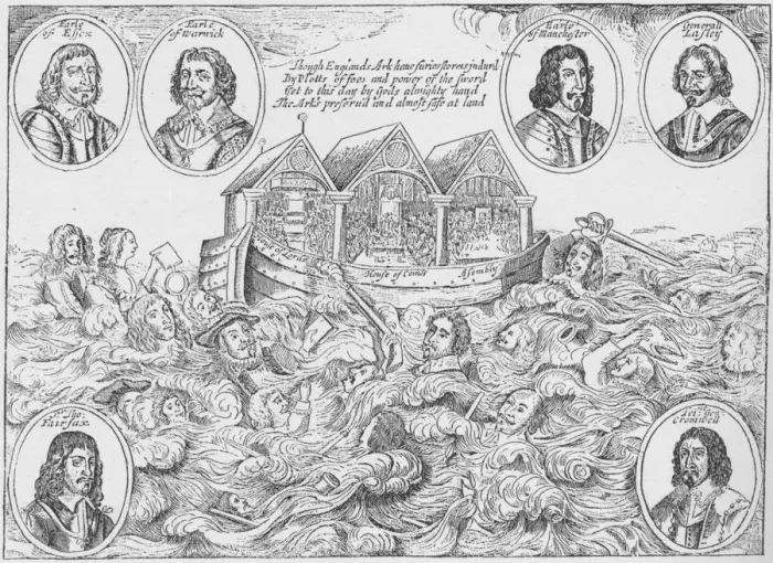 Framed Print : Englands Miraculous Preservation, 1646 (1903) Framed Print : Englands Miraculous Preservation, 1646 (1903)