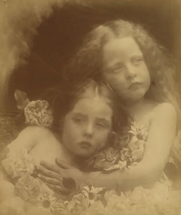Framed Print : English Blossoms, 1873. Creator: Julia Margaret Cameron Framed Print : English Blossoms, 1873. Creator: Julia Margaret Cameron