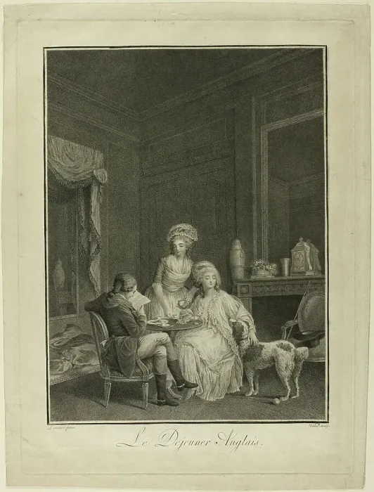 Framed Print : English Breakfast, n.d. Creator: Geraud Vidal