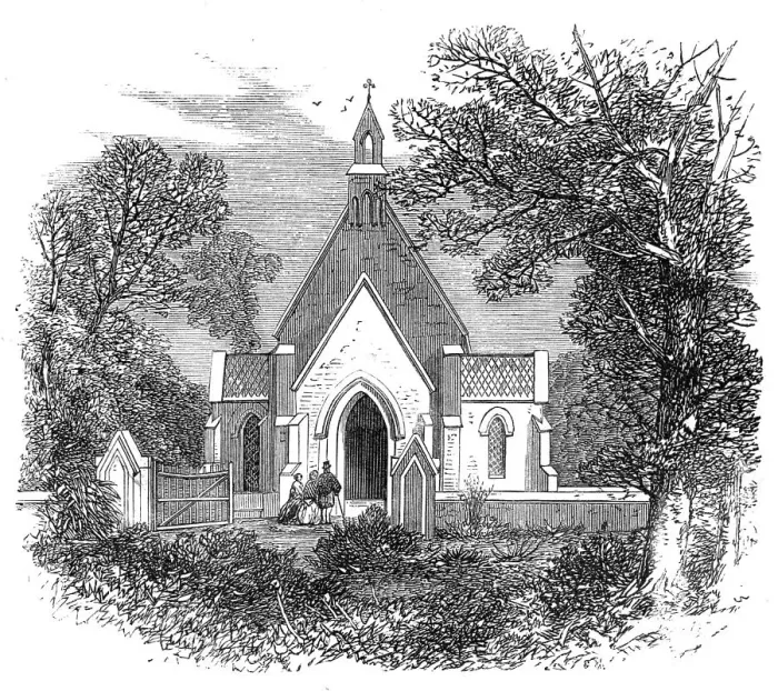 Framed Print : English church at Guzerat, 1864. Creator: Unknown Framed Print : English church at Guzerat, 1864. Creator: Unknown