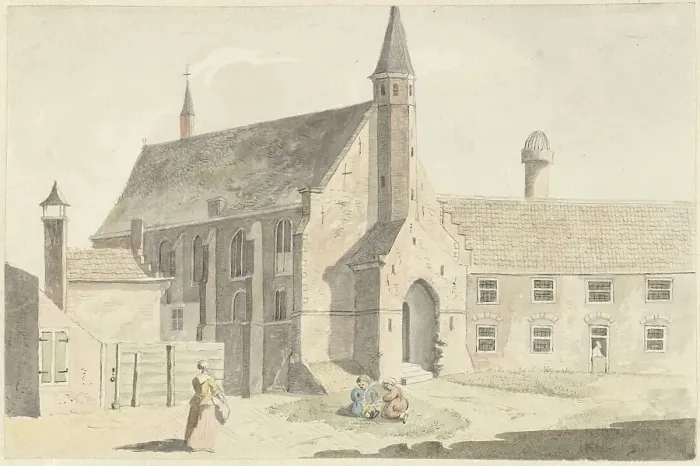 Framed Print : English church in Leiden, 1789. Creator: Hendrik Tavenier Framed Print : English church in Leiden, 1789. Creator: Hendrik Tavenier