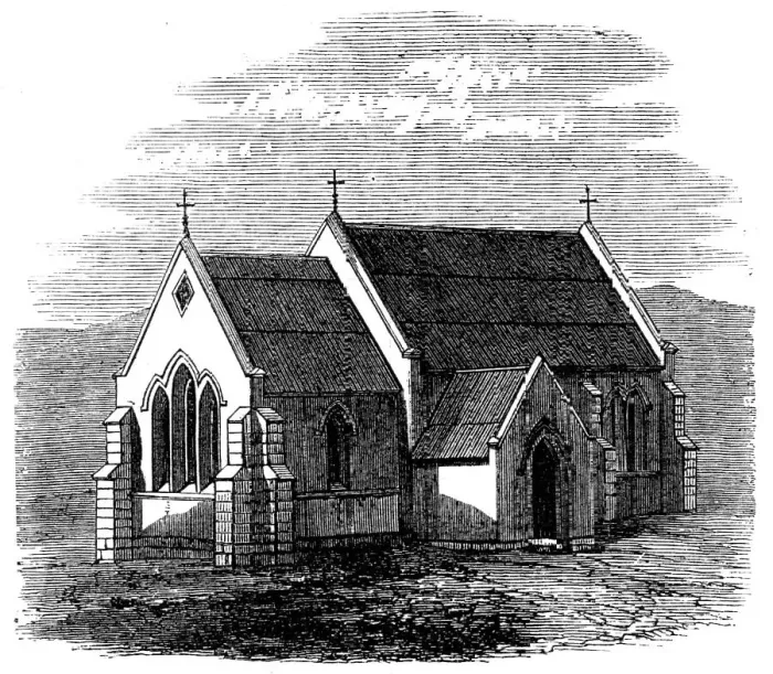 Framed Print : English church, Philippolis, Orange Free State, South Africa, 1868. Creator: Unknown Framed Print : English church, Philippolis, Orange Free State, South Africa, 1868. Creator: Unknown