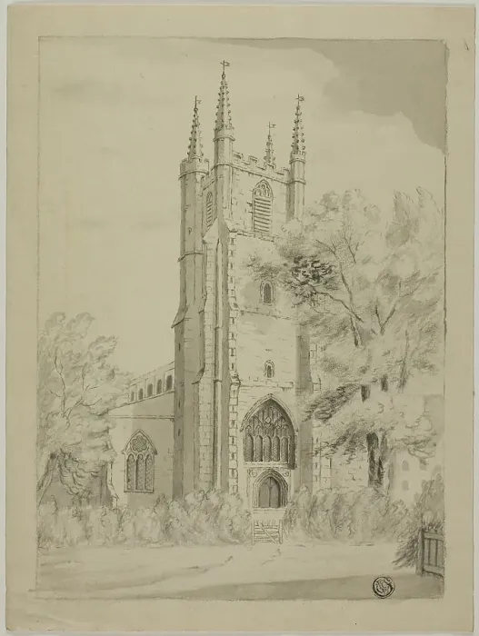 Framed Print : English Country Church, n.d. Creator: Unknown Framed Print : English Country Church, n.d. Creator: Unknown