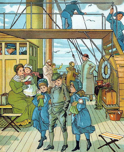 English family travelling to France, 1886