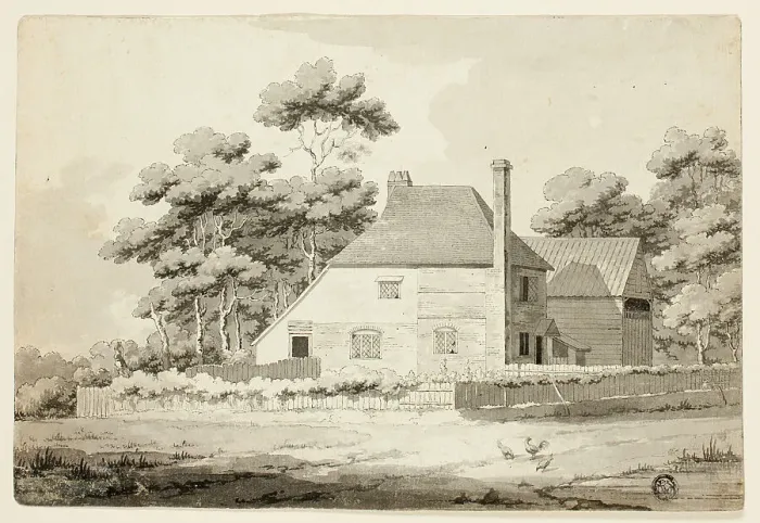 Framed Print : English Farmhouse, n.d. Creator: Samuel Hieronymus Grimm Framed Print : English Farmhouse, n.d. Creator: Samuel Hieronymus Grimm