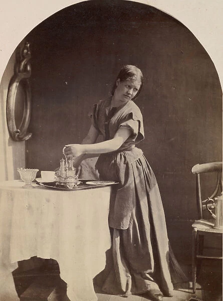 English Fashion at Breakfast, ca. 1860. Creator: Oscar Gustav Rejlander