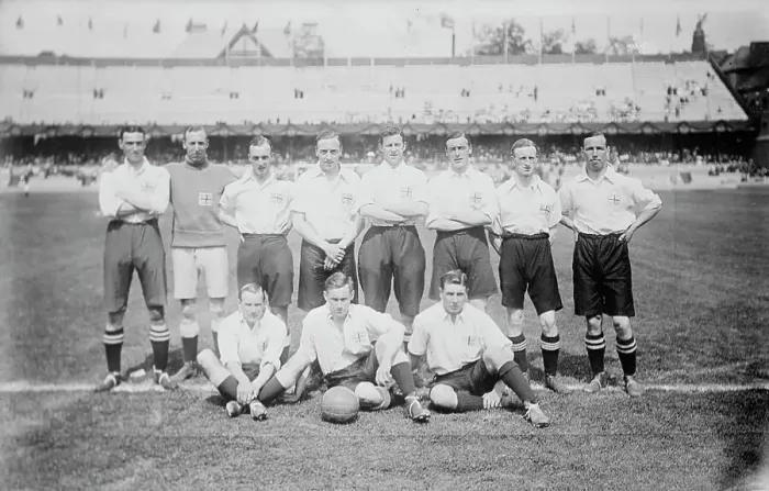 Framed Print : English football team, c1912. Creator: Bain News Service Framed Print : English football team, c1912. Creator: Bain News Service