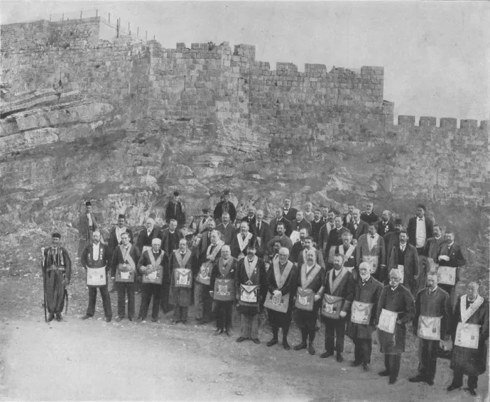Framed Print : English Freemasons at Jerusalem, 1898. Artist: CN Tadros Framed Print : English Freemasons at Jerusalem, 1898. Artist: CN Tadros