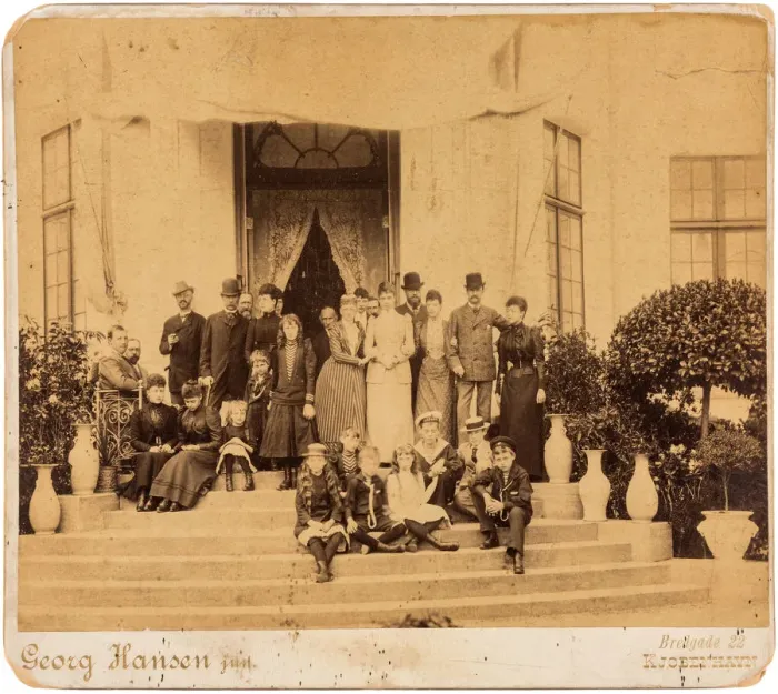 Framed Print : The English, Greek, Russian and Danish royal families at Bernstorff Palace, Denmark, 1890 Framed Print : The English, Greek, Russian and Danish royal families at Bernstorff Palace, Denmark, 1890
